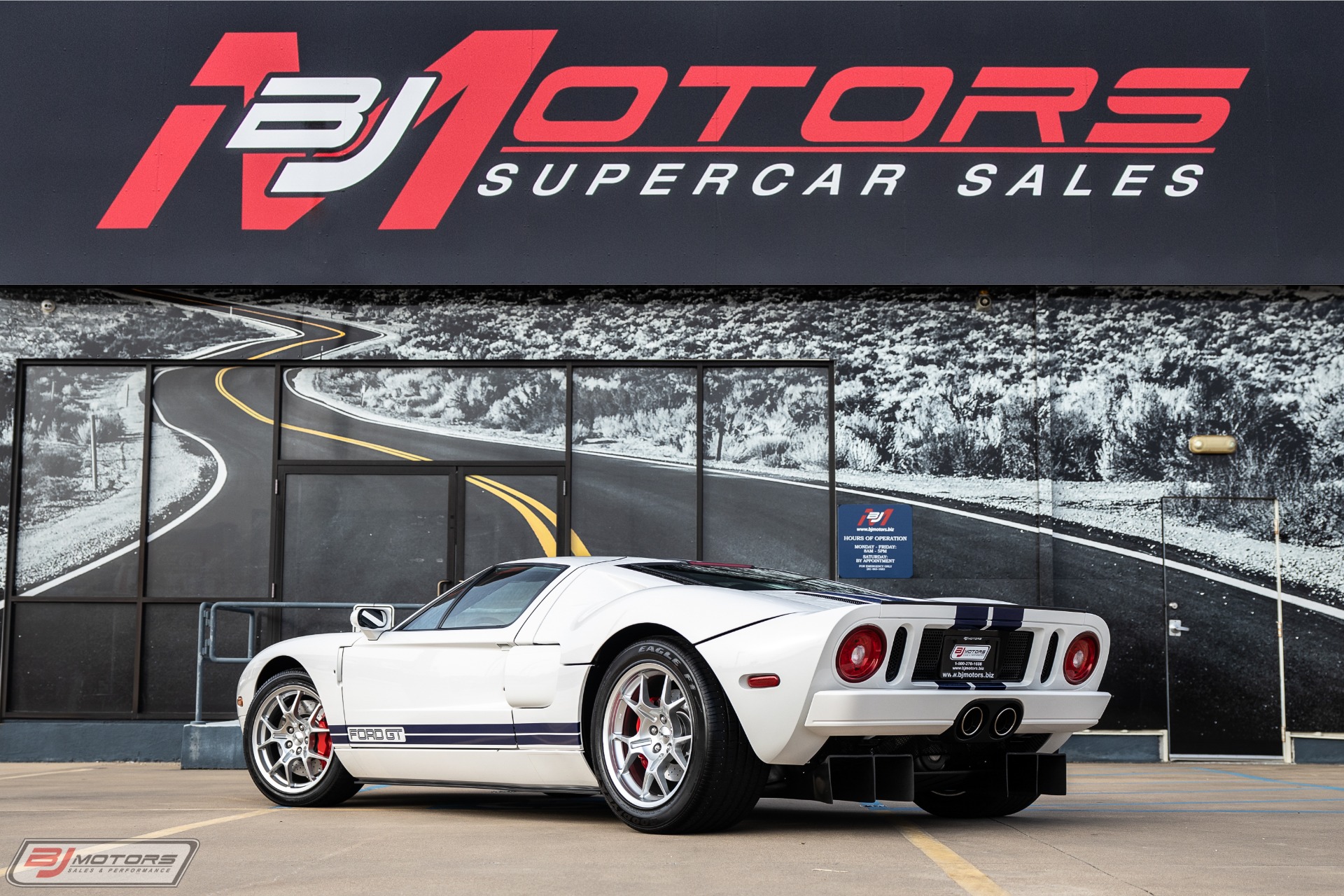 Used 2006 Ford GT Centennial White with Blue Stripes For Sale 